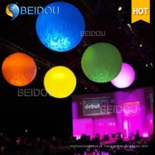 LED Publicidade Bolas de PVC Inflável Stand Terra Esferas Hanging Balões